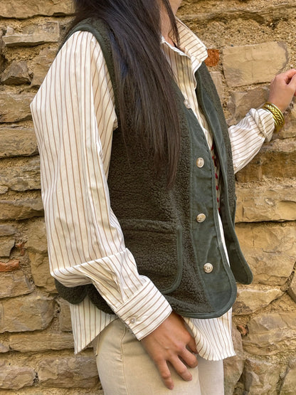 Gilet DOUDOU - Kaki Marguerite