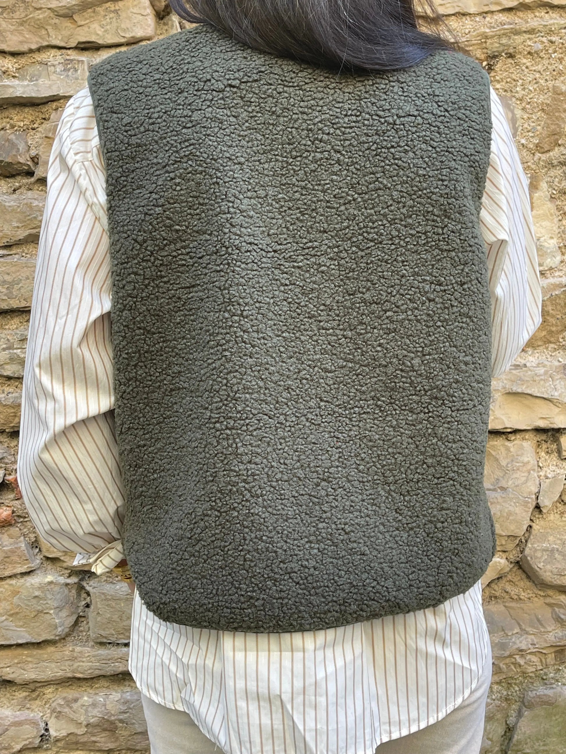 Gilet DOUDOU - Kaki Marguerite
