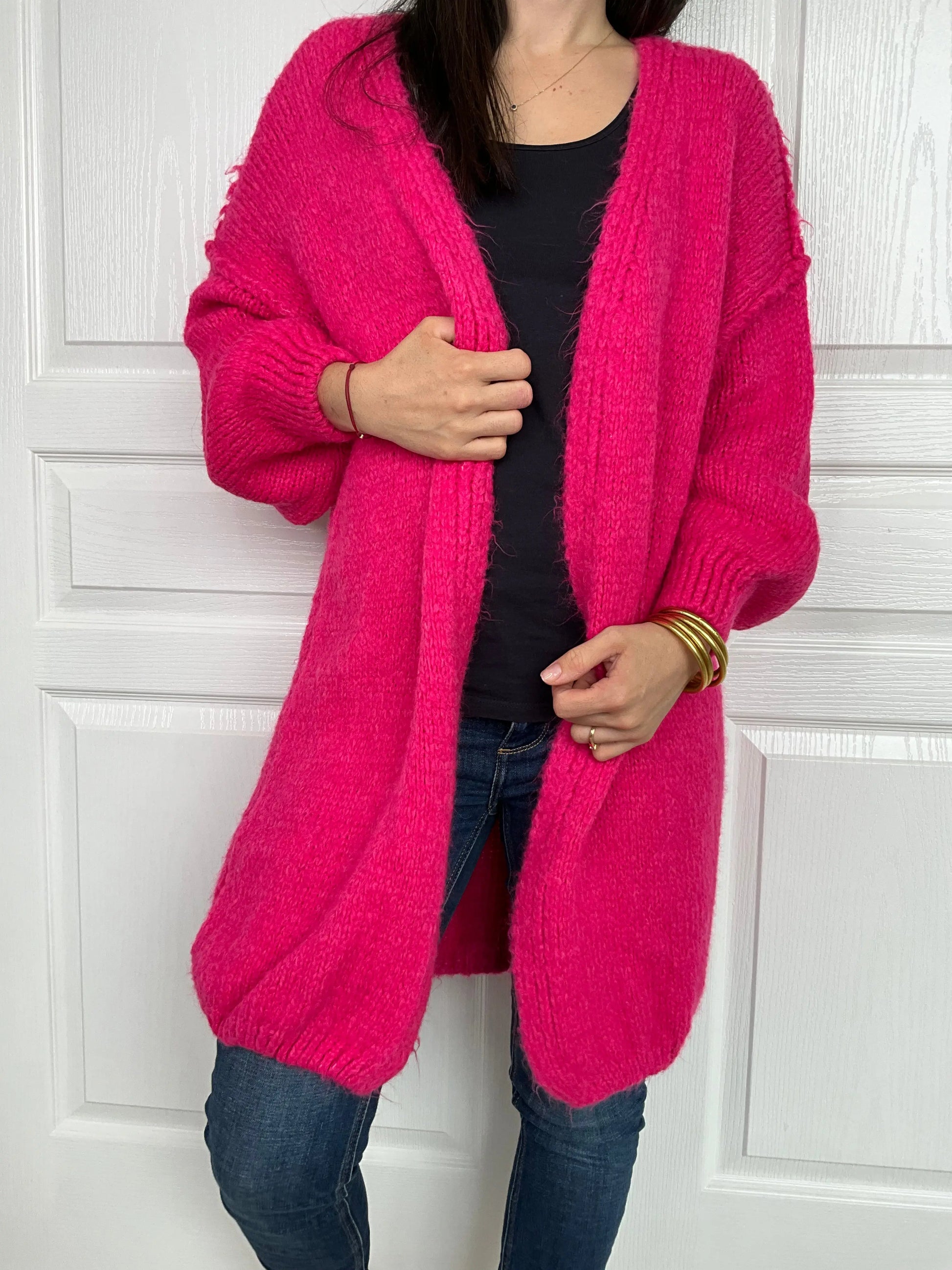 Gilet ELLA - Fuchsia Marguerite