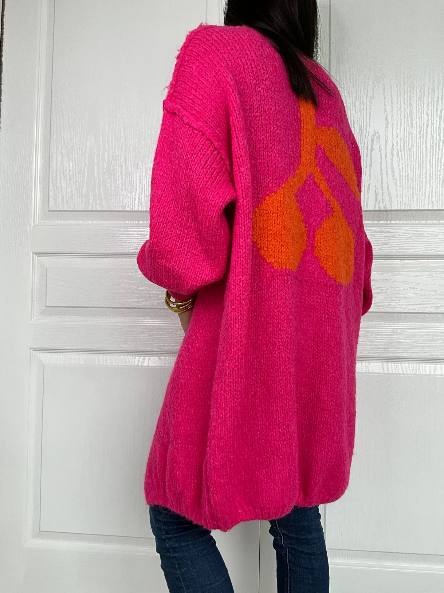 Gilet ELLA - Fuchsia Marguerite