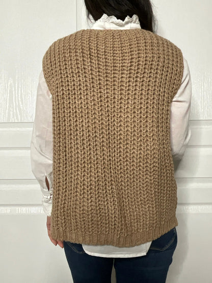 Gilet MIMI - Camel Marguerite