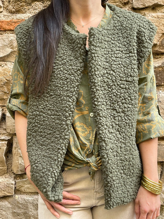 Gilet MOUMOUTE - Kaki Marguerite