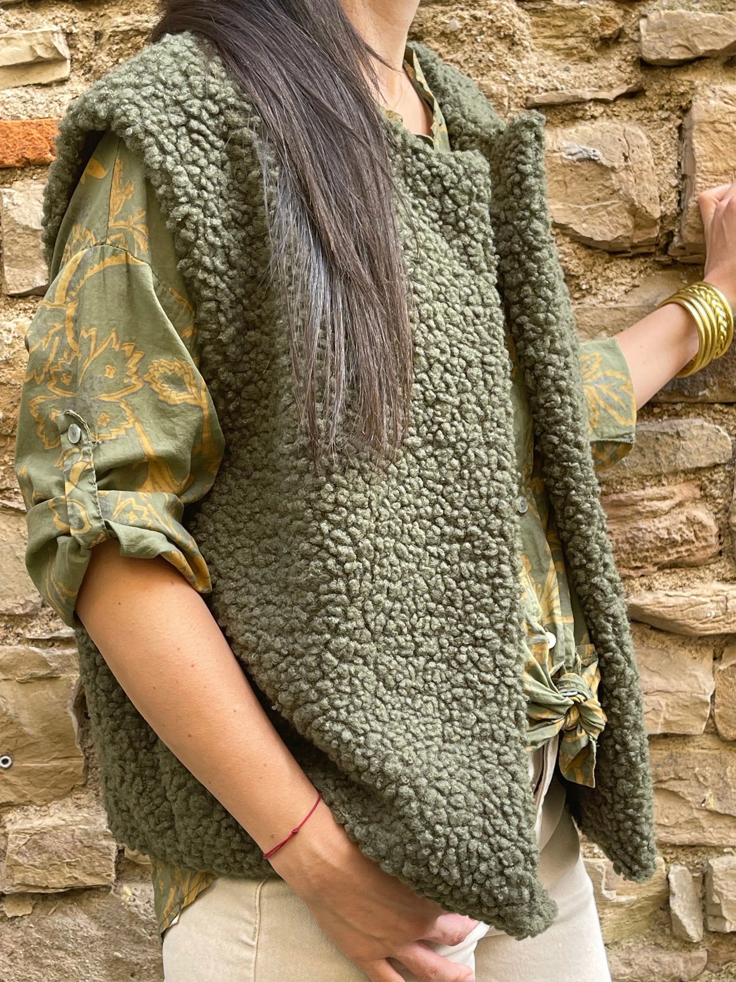 Gilet MOUMOUTE - Kaki Marguerite