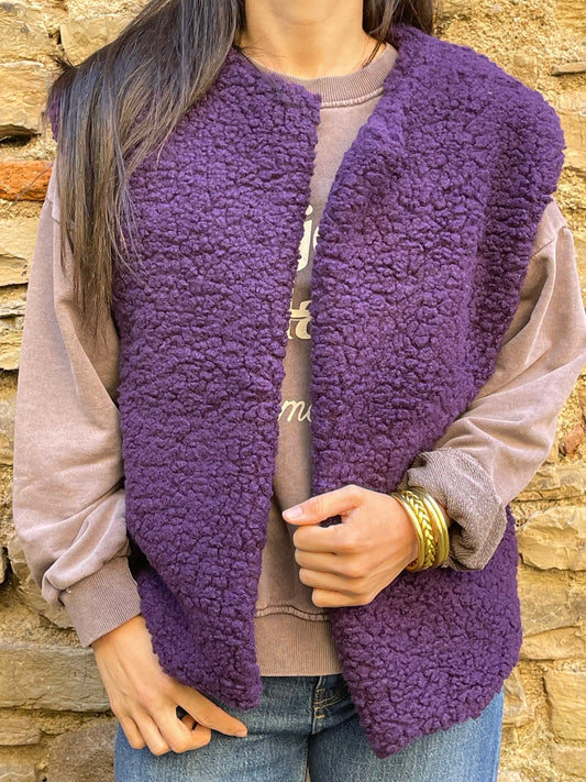 Gilet MOUMOUTE - Violet Marguerite