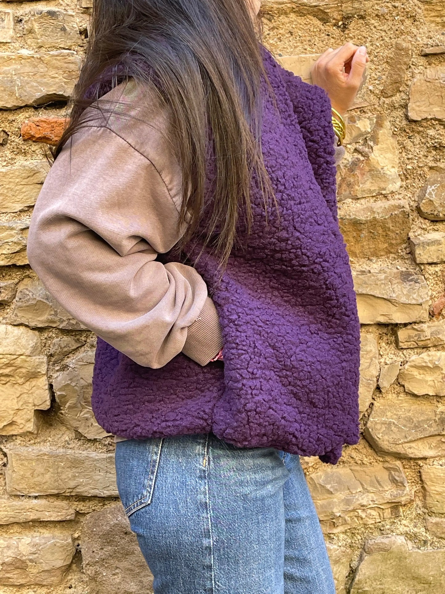 Gilet MOUMOUTE - Violet Marguerite