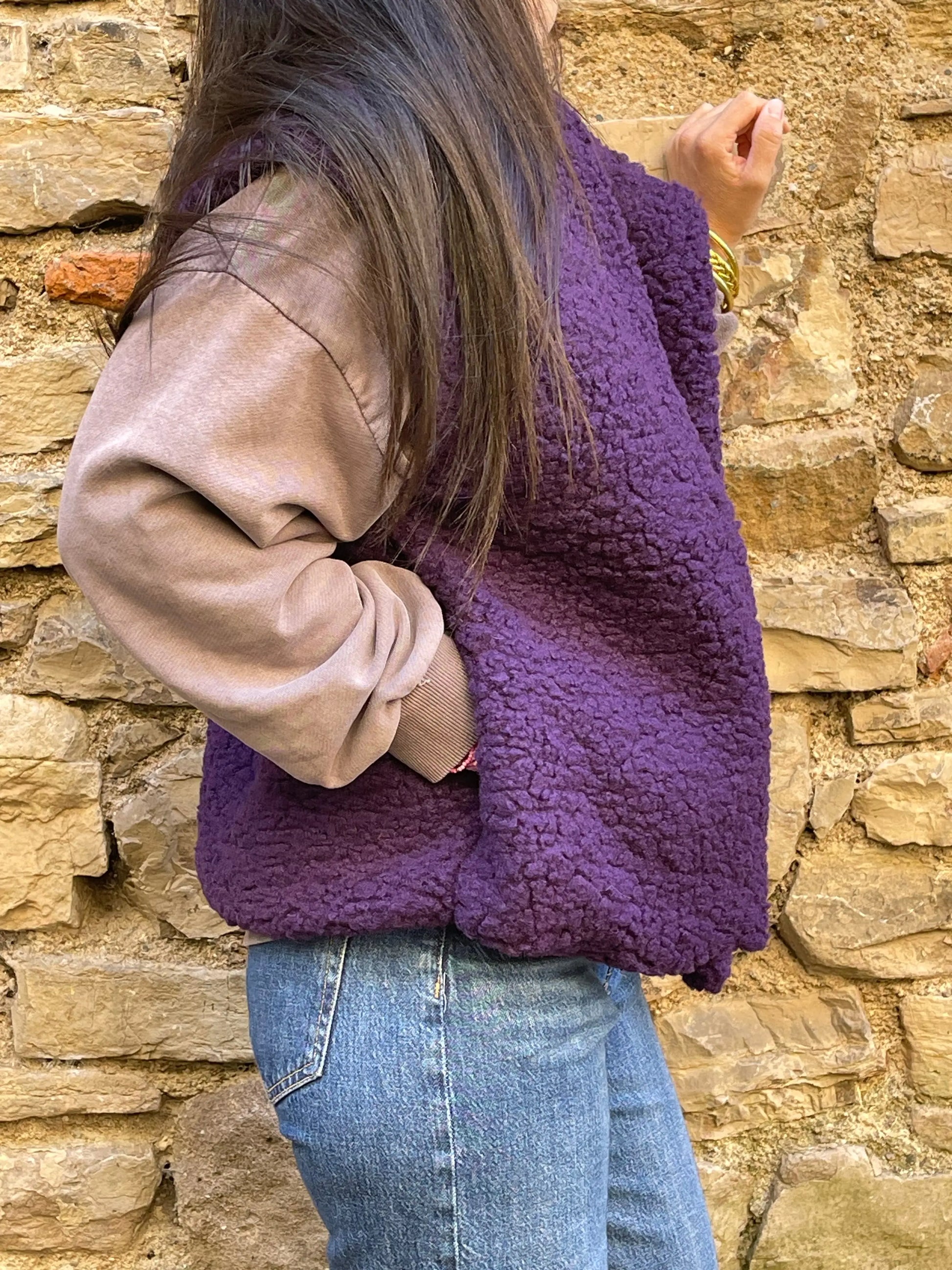 Gilet MOUMOUTE - Violet Marguerite