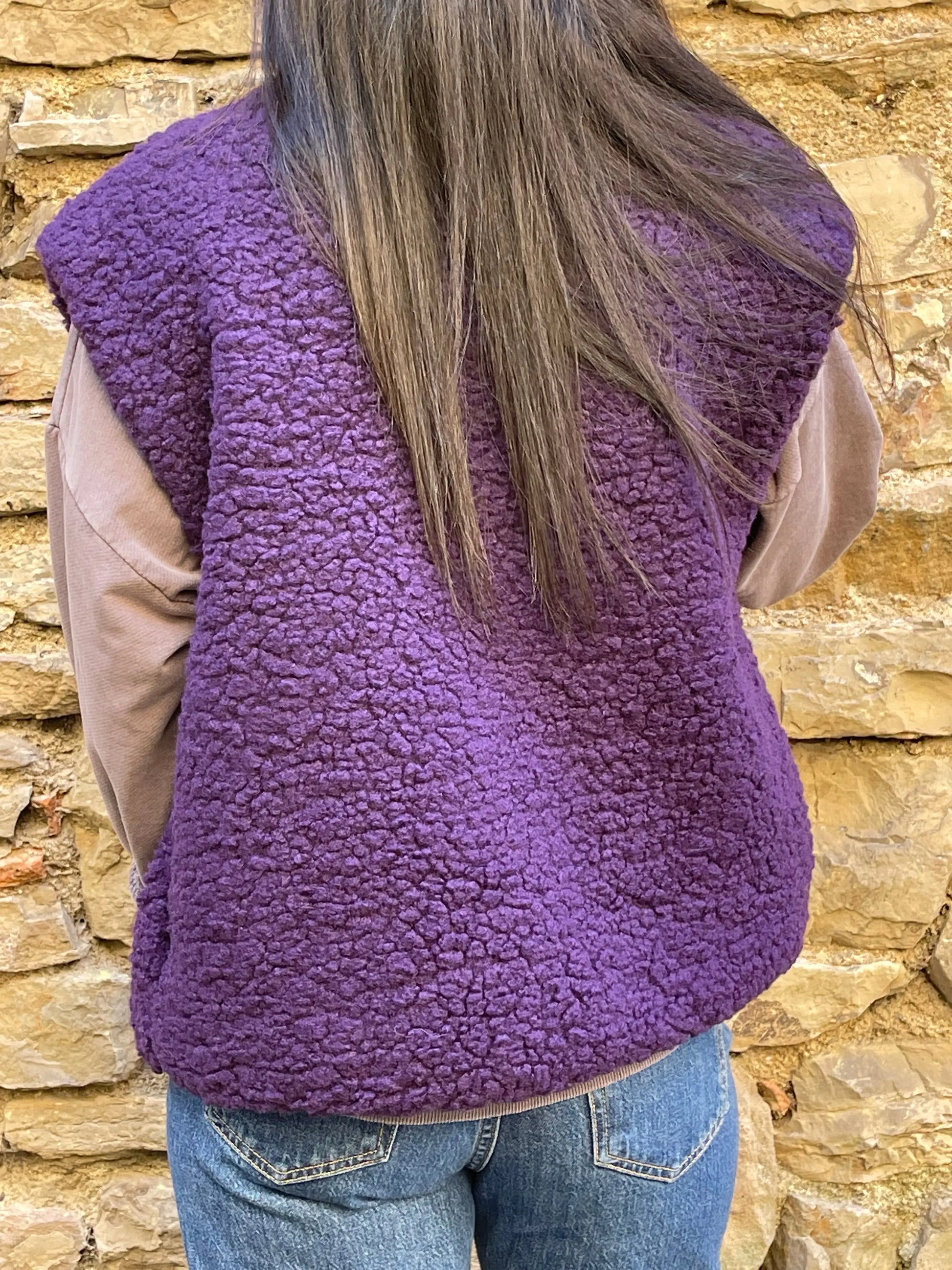 Gilet MOUMOUTE - Violet Marguerite