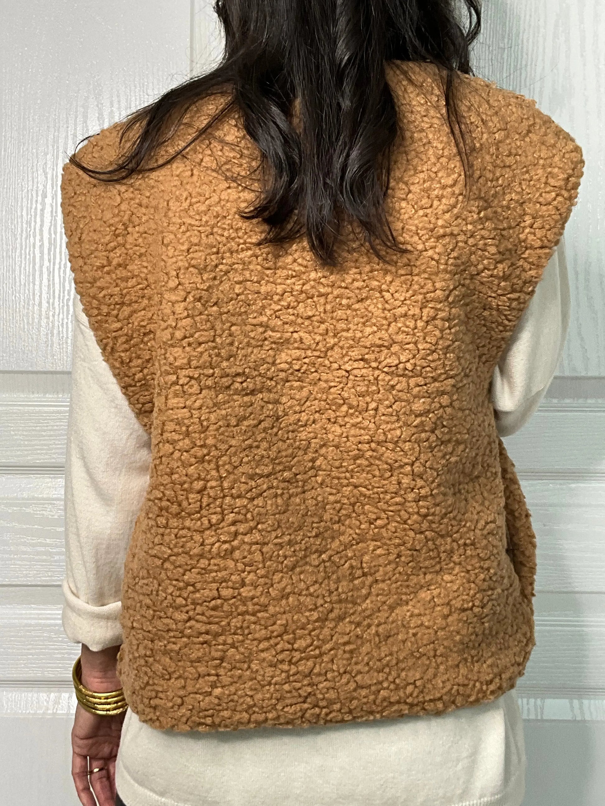 Gilet TEDDY - Camel Marguerite