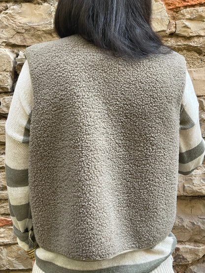 Gilet TEDDY - Kaki Marguerite