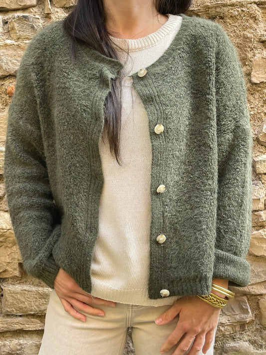 Gilet TOUDOU - Kaki Marguerite