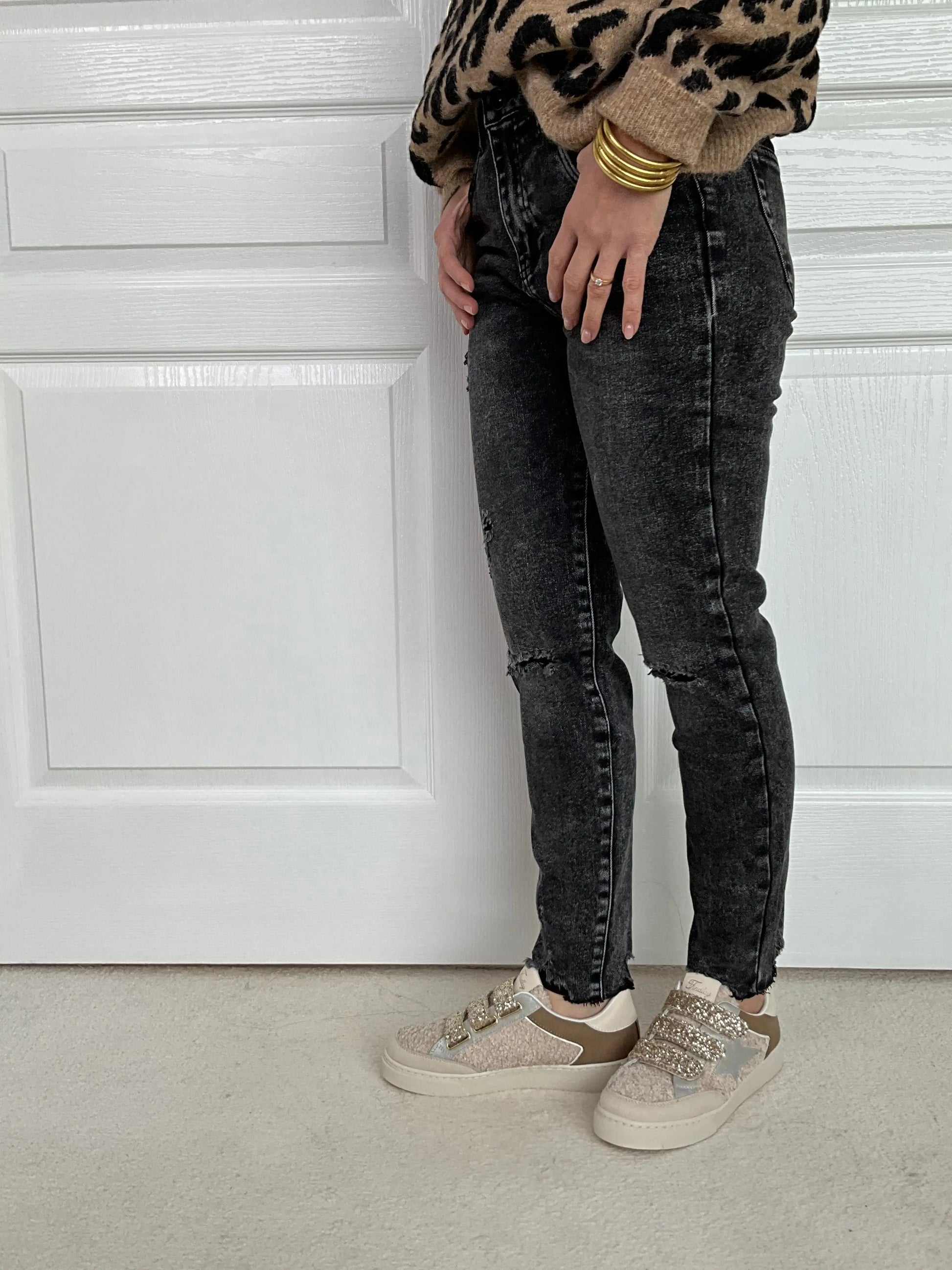 Jeans GEORGE - Gris Marguerite