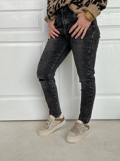 Jeans GEORGE - Gris Marguerite