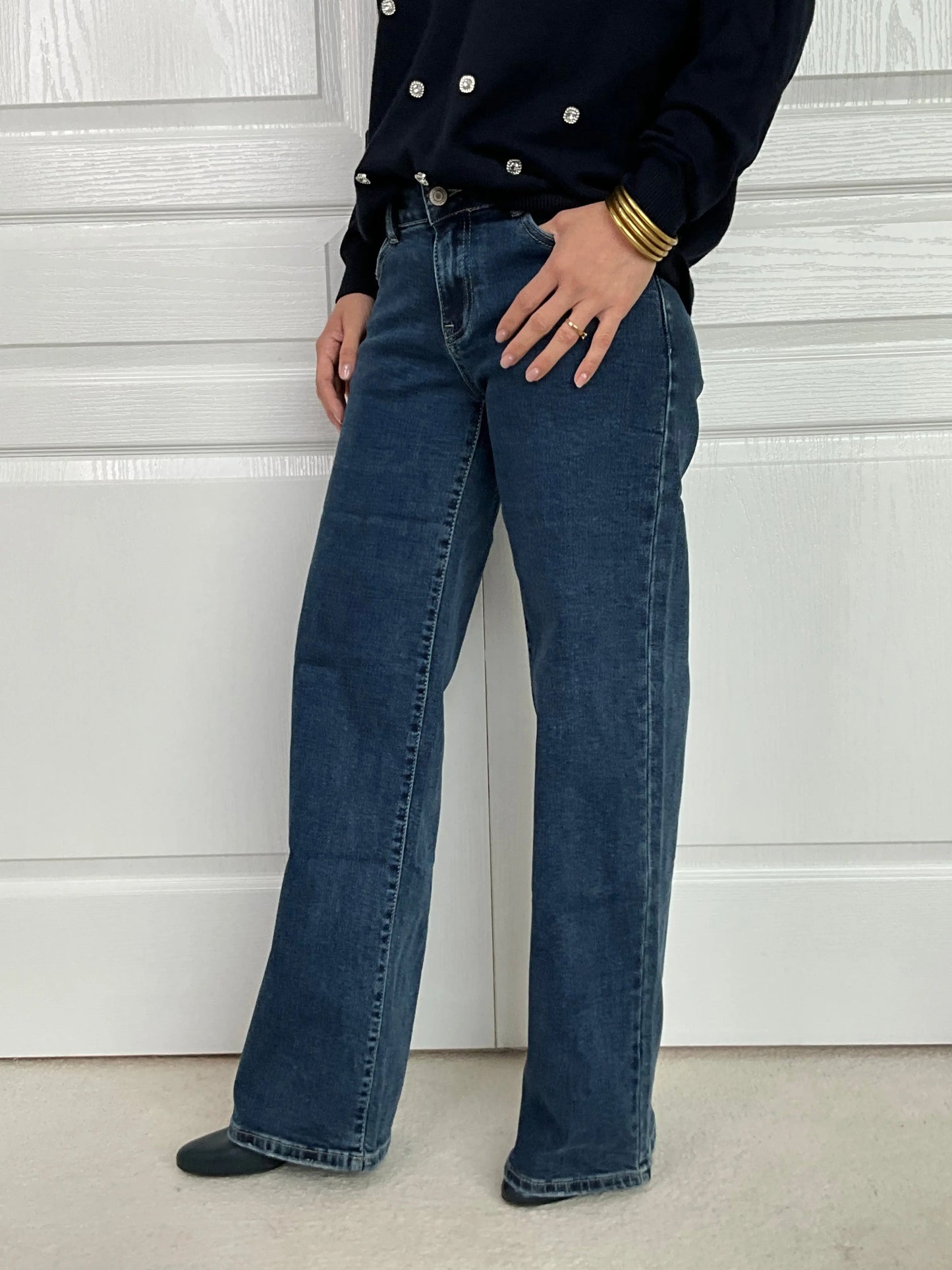 Jeans LAULIA - Bleu Marguerite