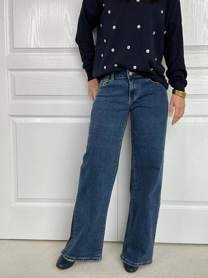 Jeans LAULIA - Bleu Marguerite