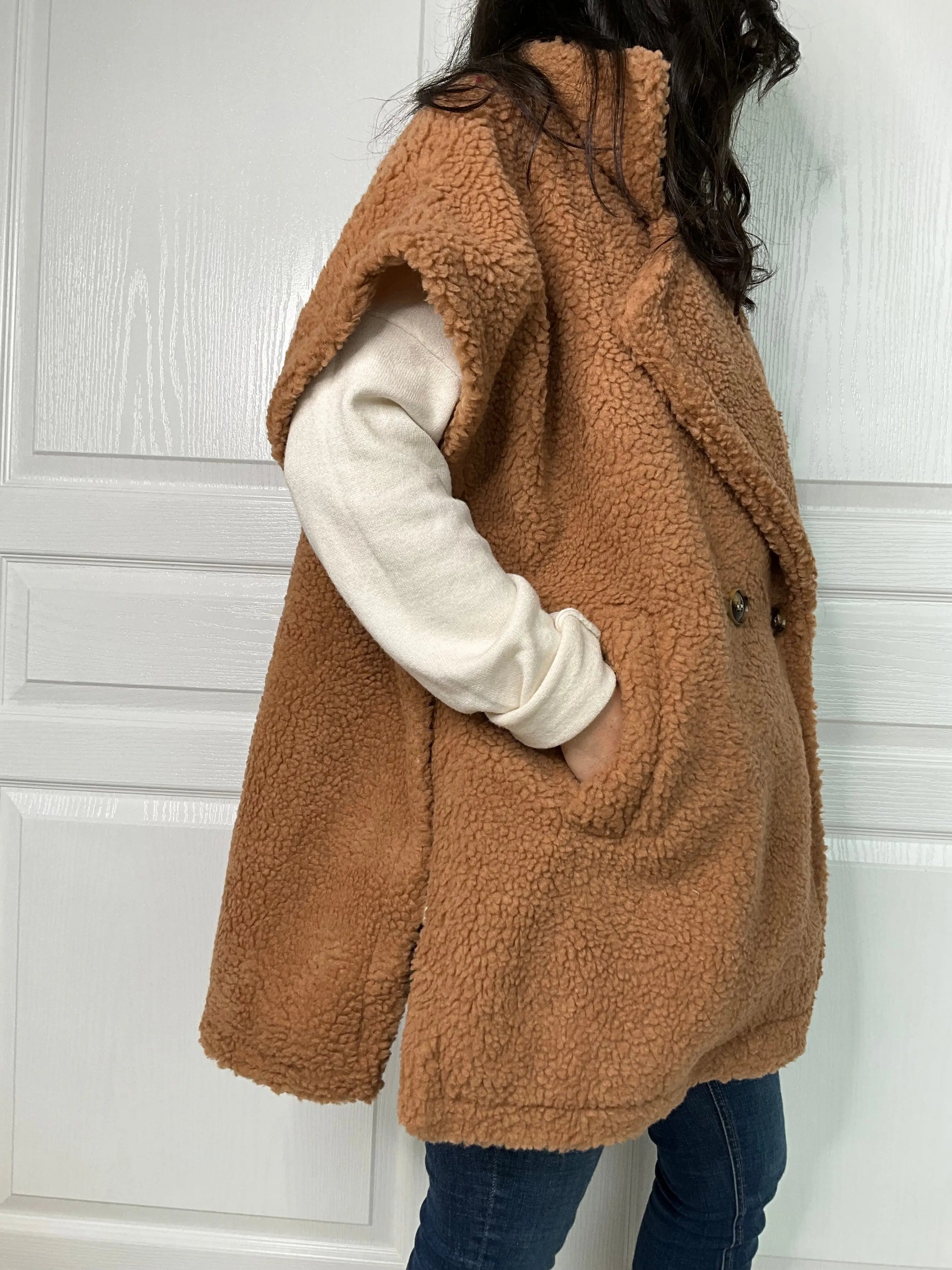 Manteau TEDDY - Camel Marguerite