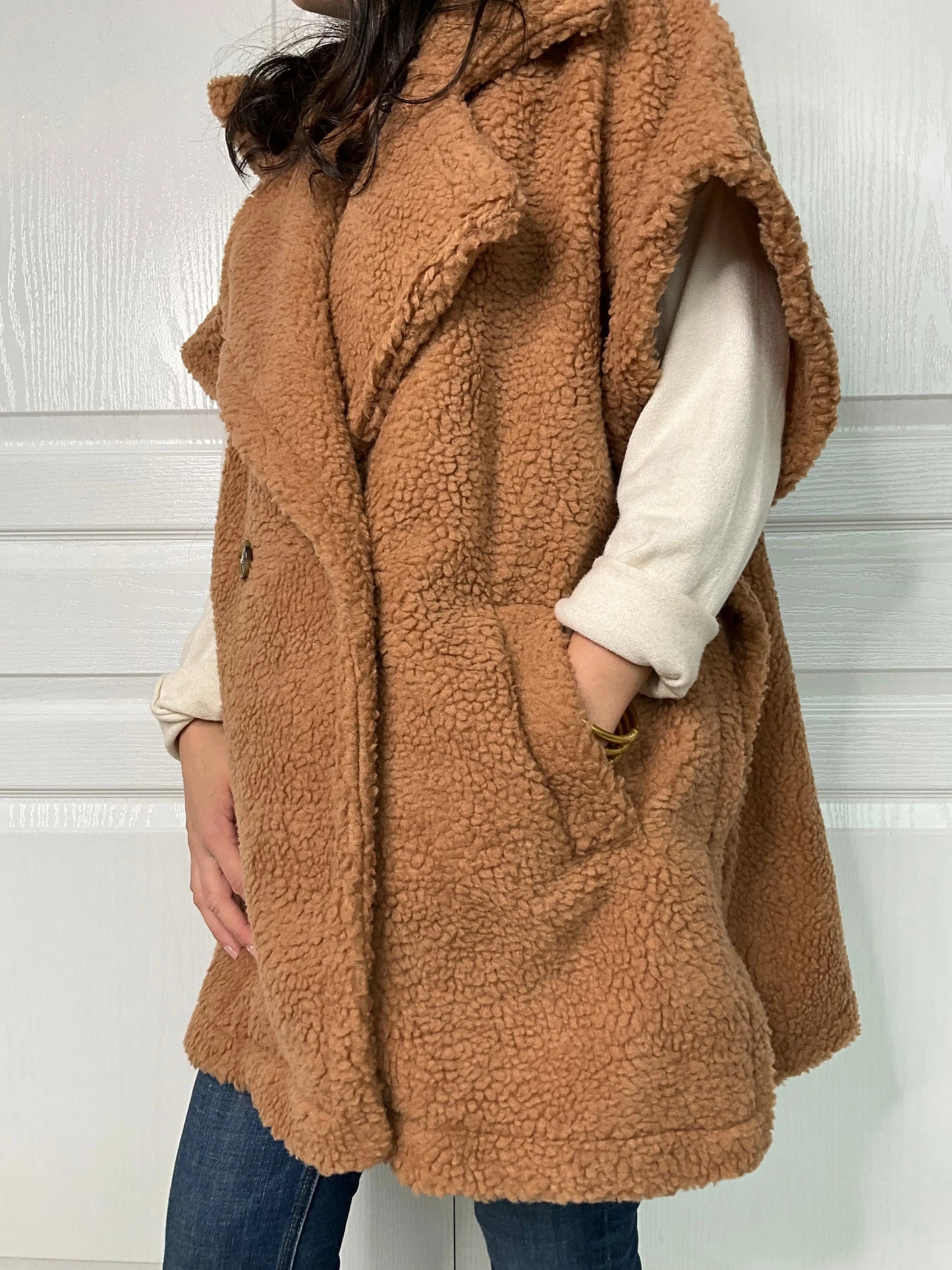 Manteau TEDDY - Camel Marguerite