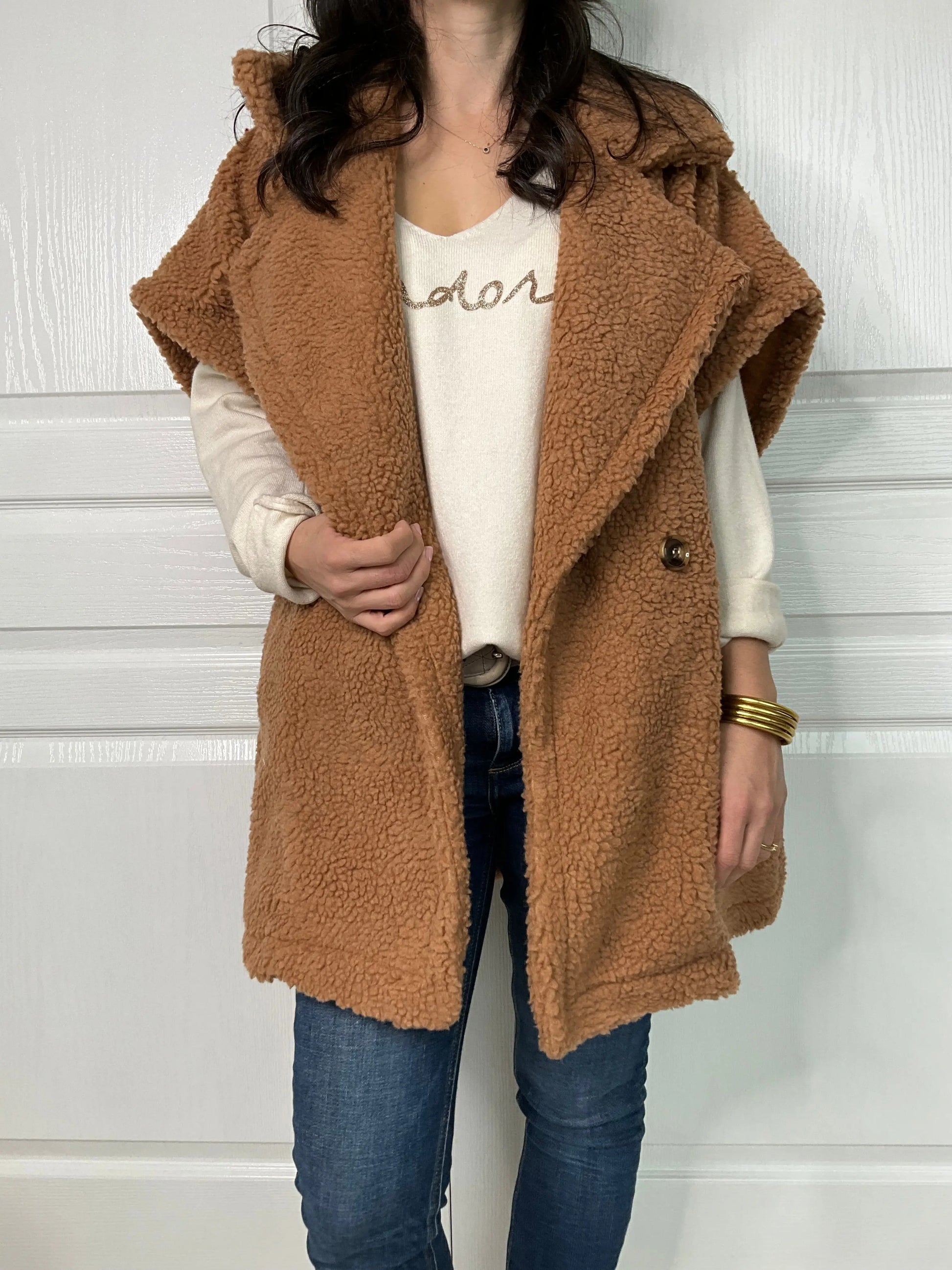 Manteau TEDDY - Camel Marguerite