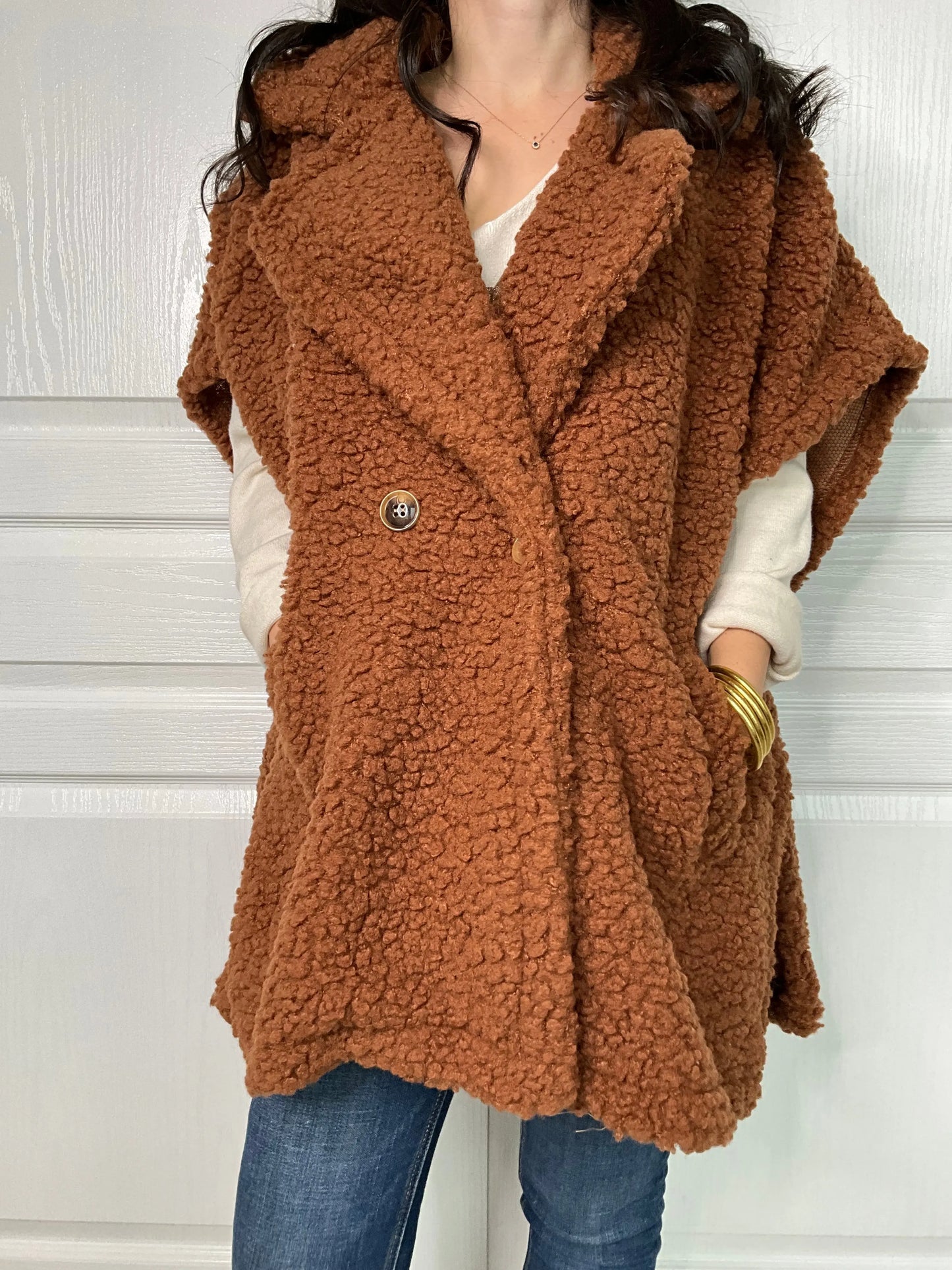 Manteau TEDDY - Chocolat Marguerite