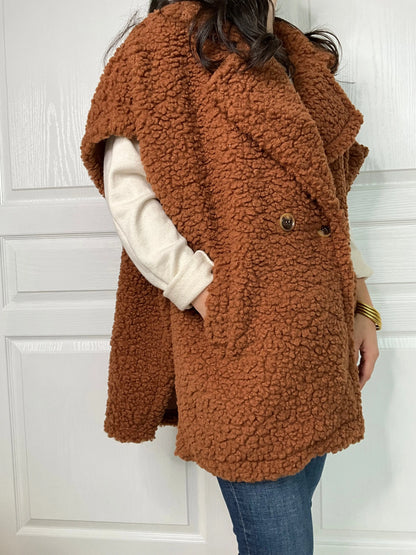 Manteau TEDDY - Chocolat Marguerite