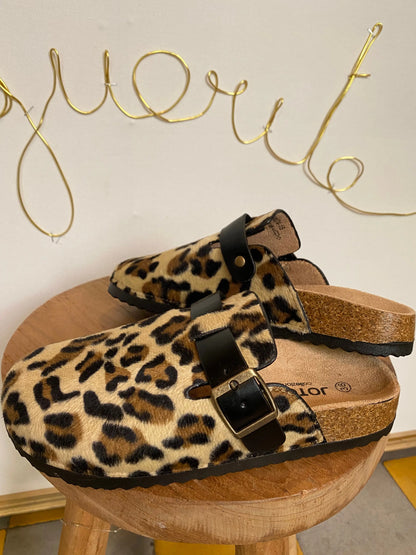 Mules LÉOPARD Marguerite