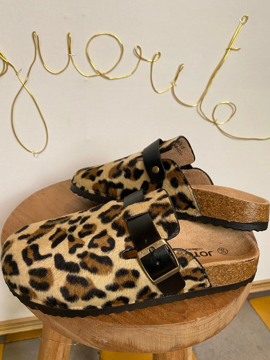Mules LÉOPARD Marguerite