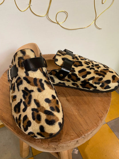 Mules LÉOPARD Marguerite