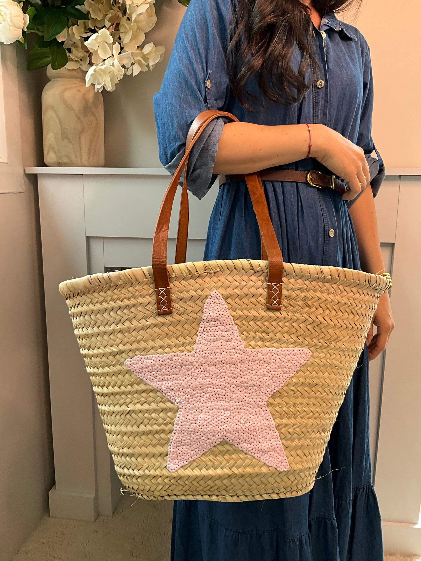 Panier STARS rose Marguerite