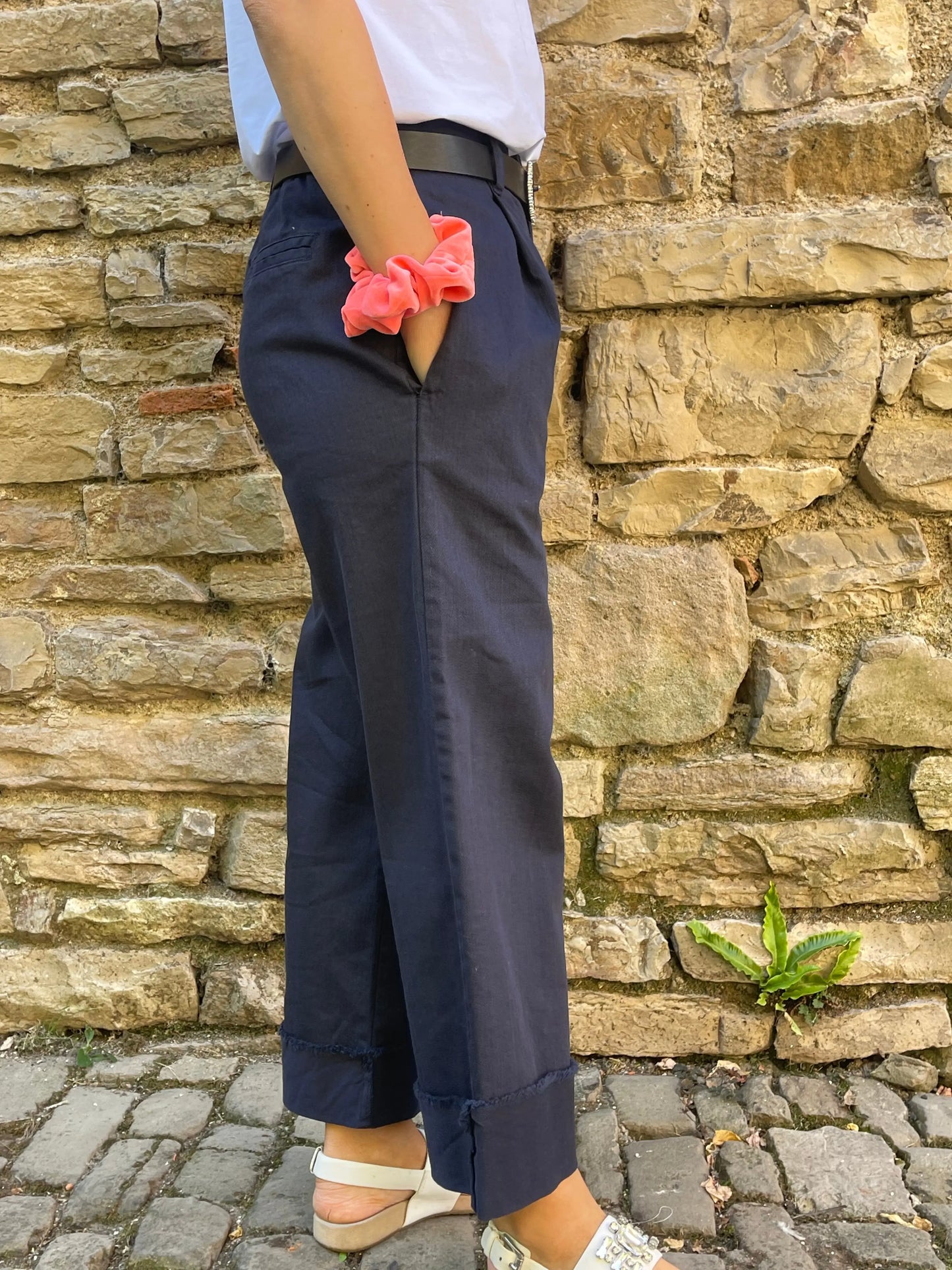 Pantalon EMY - Bleu marine Marguerite