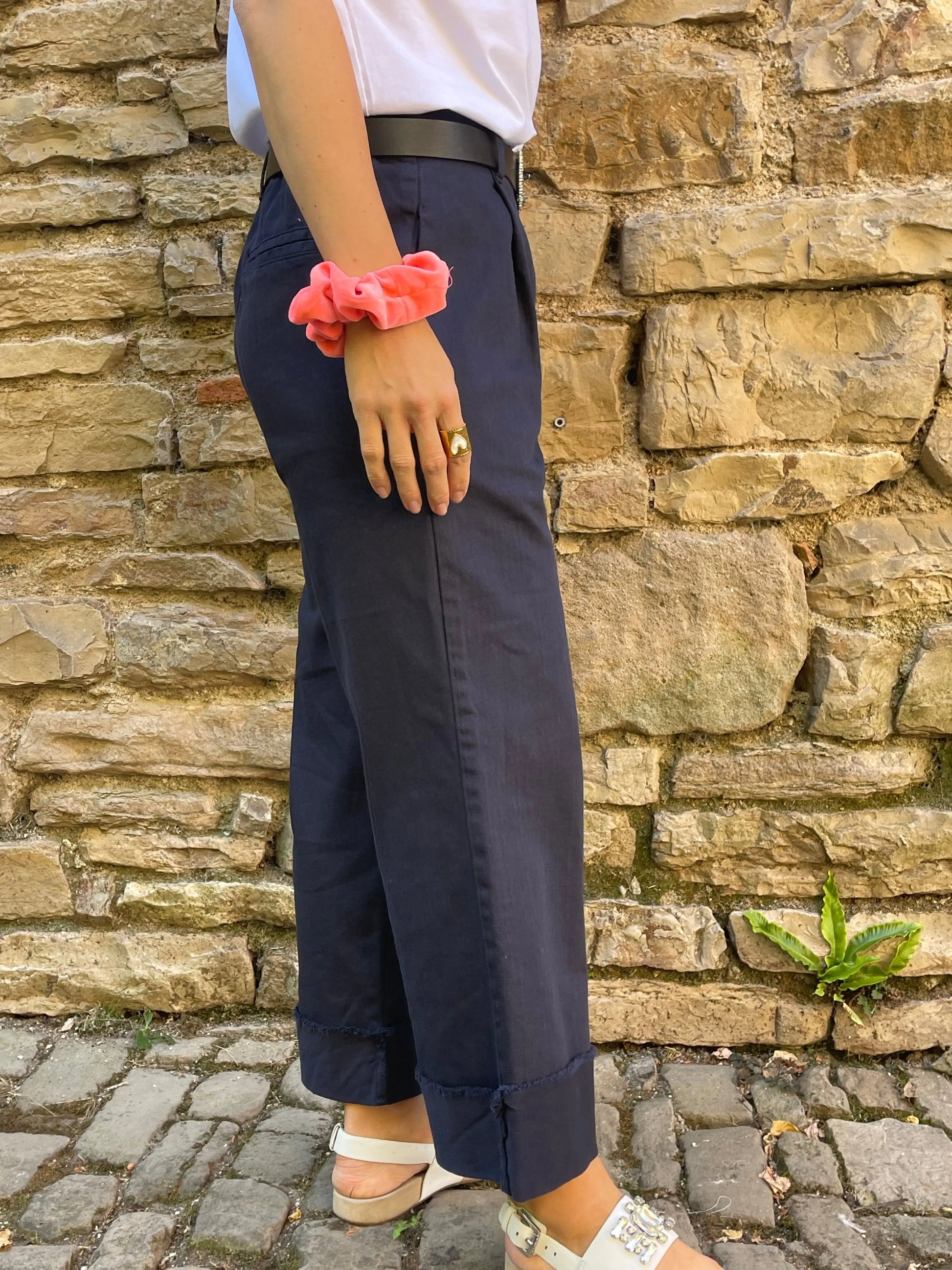 Pantalon EMY - Bleu marine Marguerite