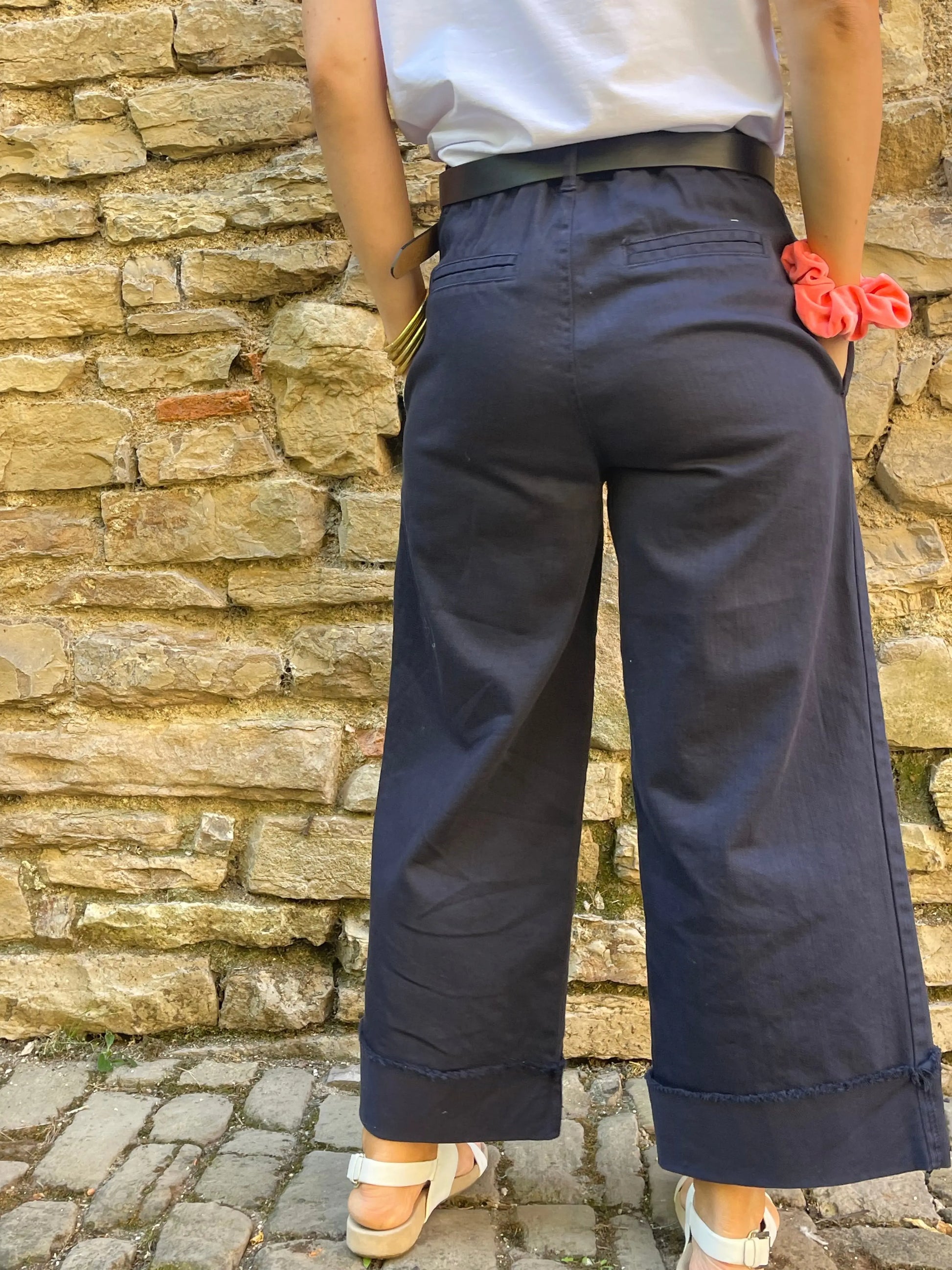 Pantalon EMY - Bleu marine Marguerite