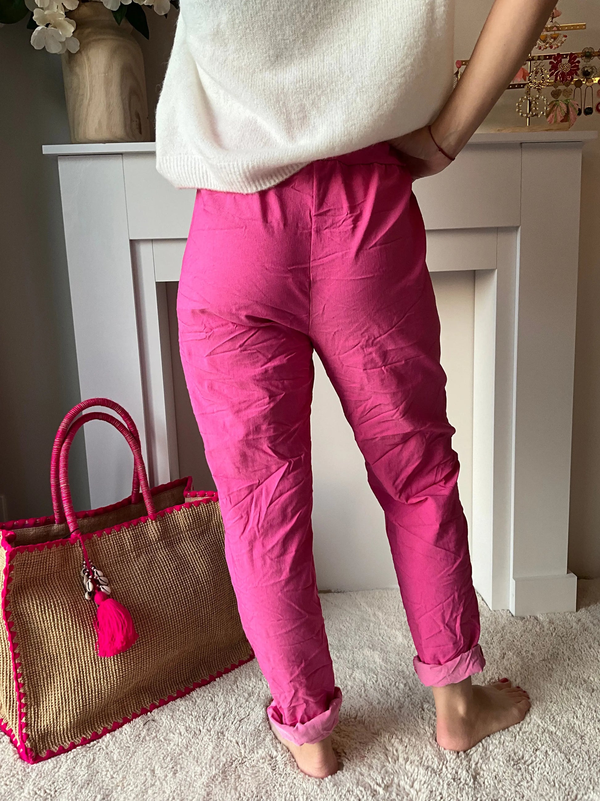 Pantalon FROISSER rose Marguerite