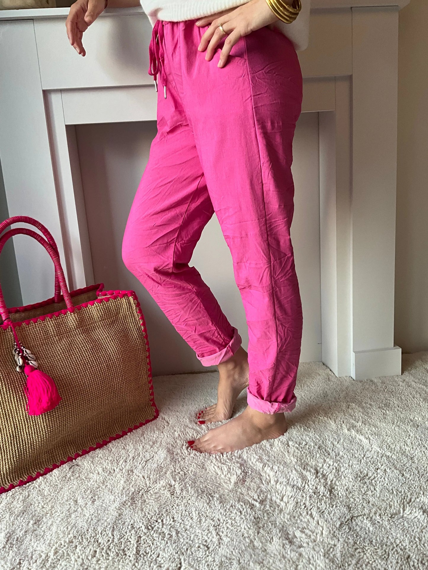 Pantalon FROISSER rose Marguerite