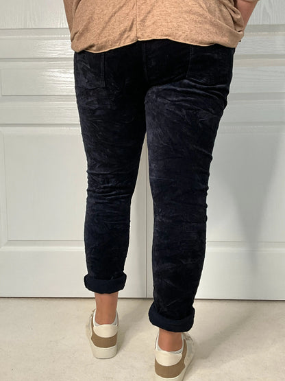 Pantalon SOPHY- Bleu Marine Marguerite