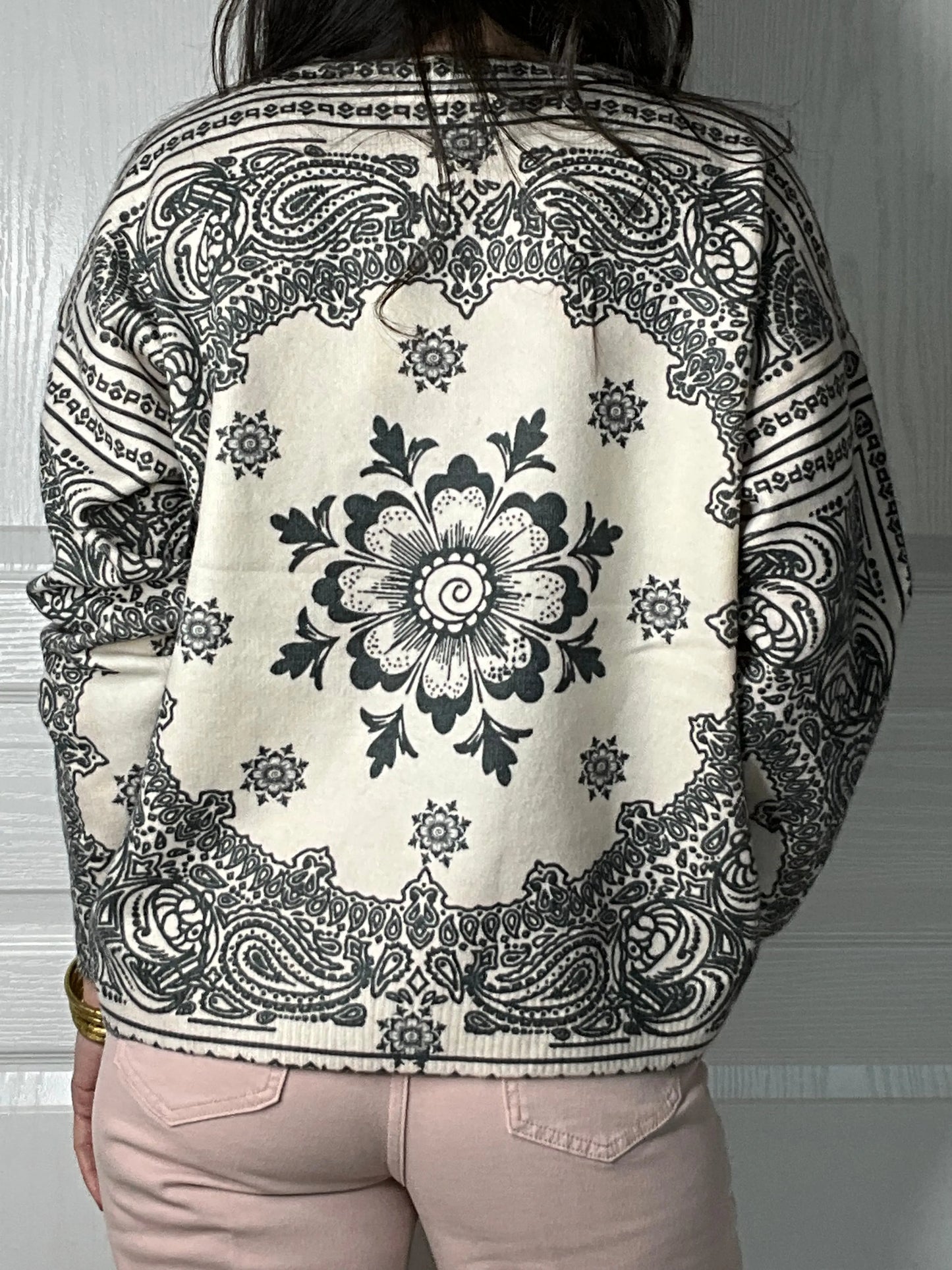 Pull BANDANA Blanc cassé Marguerite