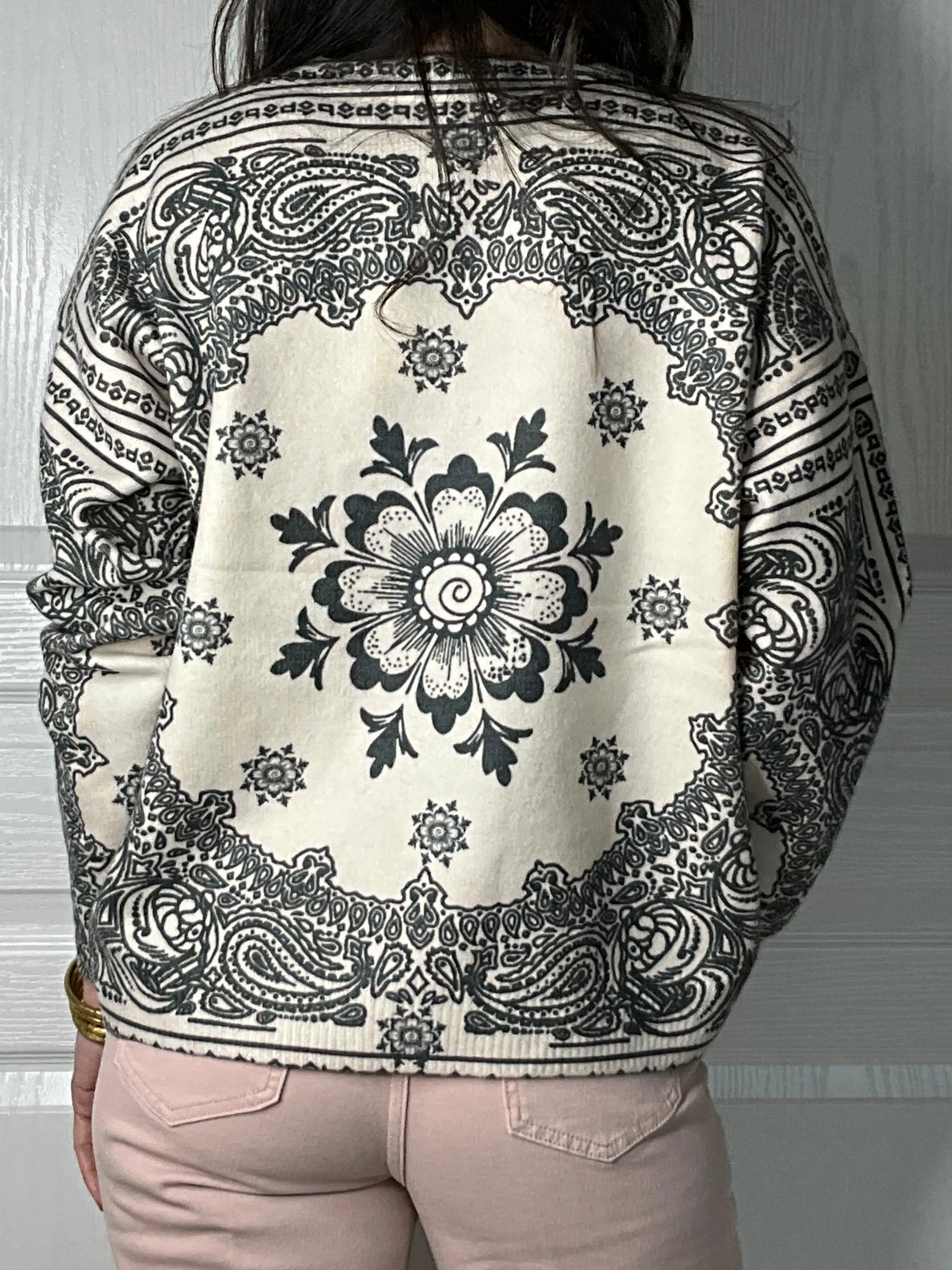 Pull BANDANA Blanc cassé Marguerite