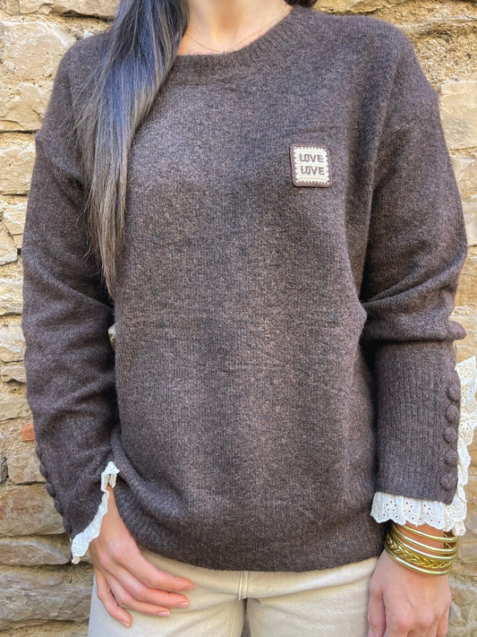 Pull BEAUTY - Chocolat Marguerite
