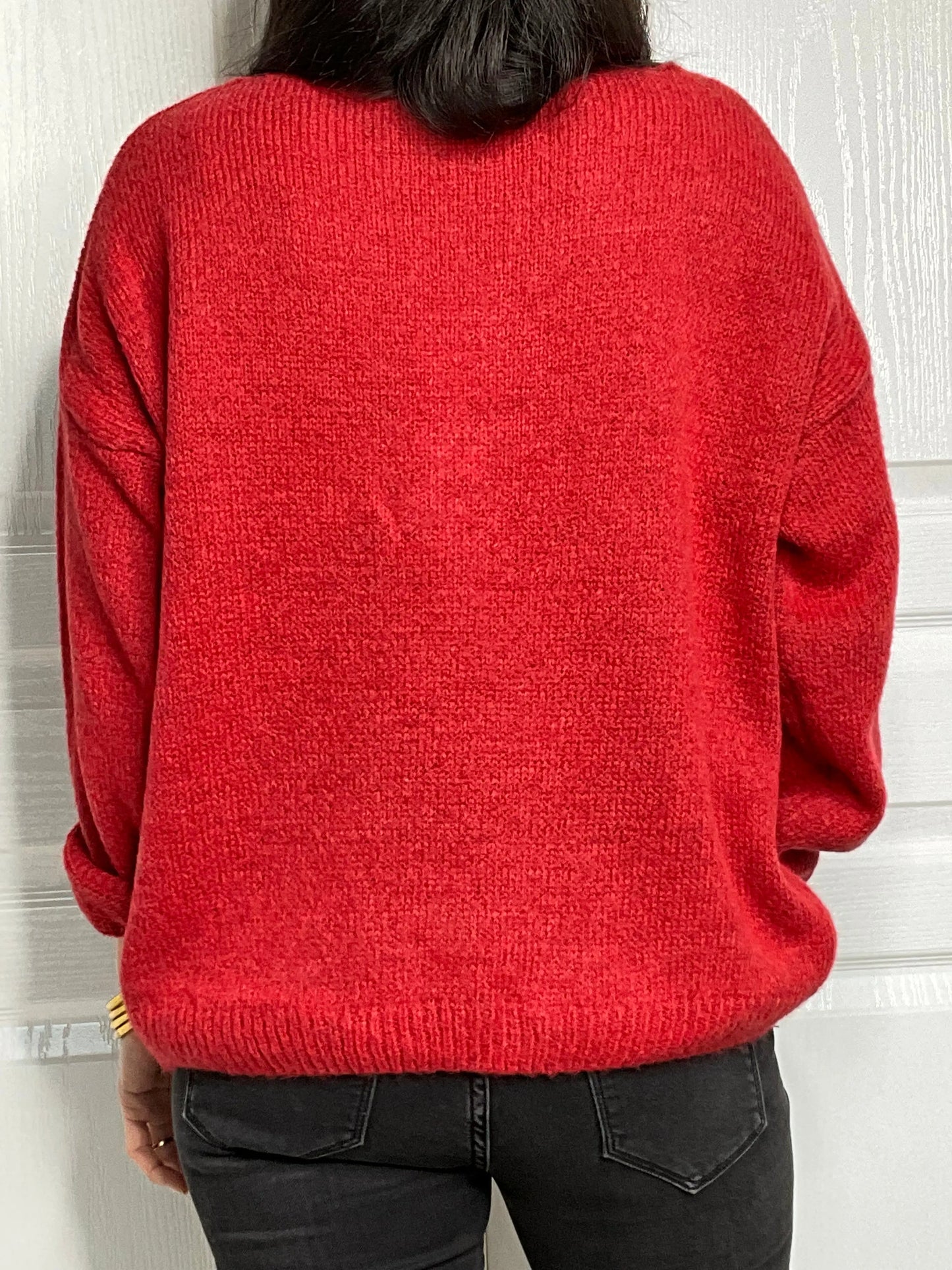 Pull DODDY - Rouge Marguerite