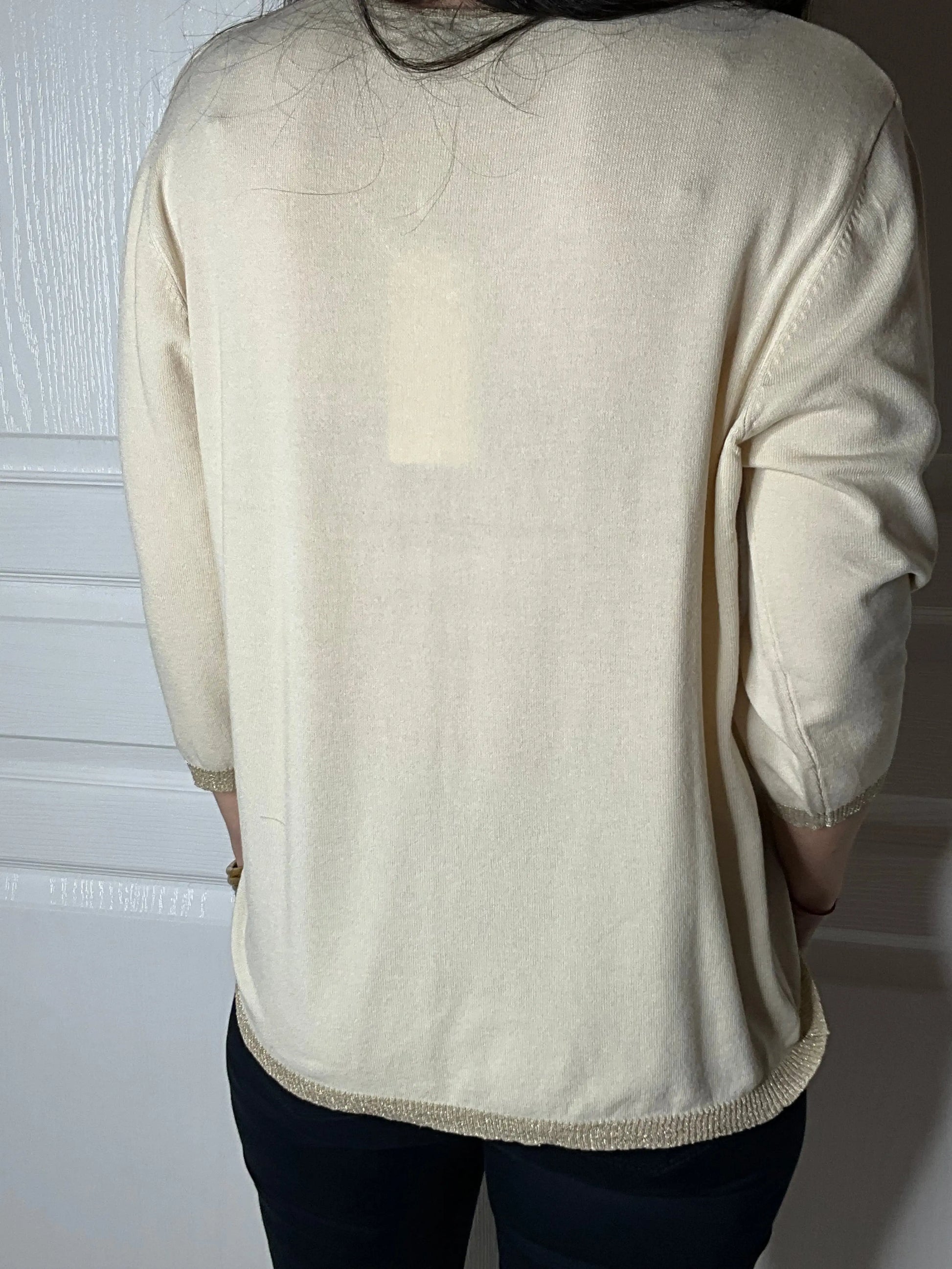 Pull ELEA Beige Marguerite