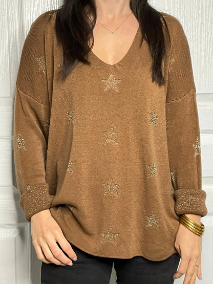 Pull Étoile - Cognac Marguerite