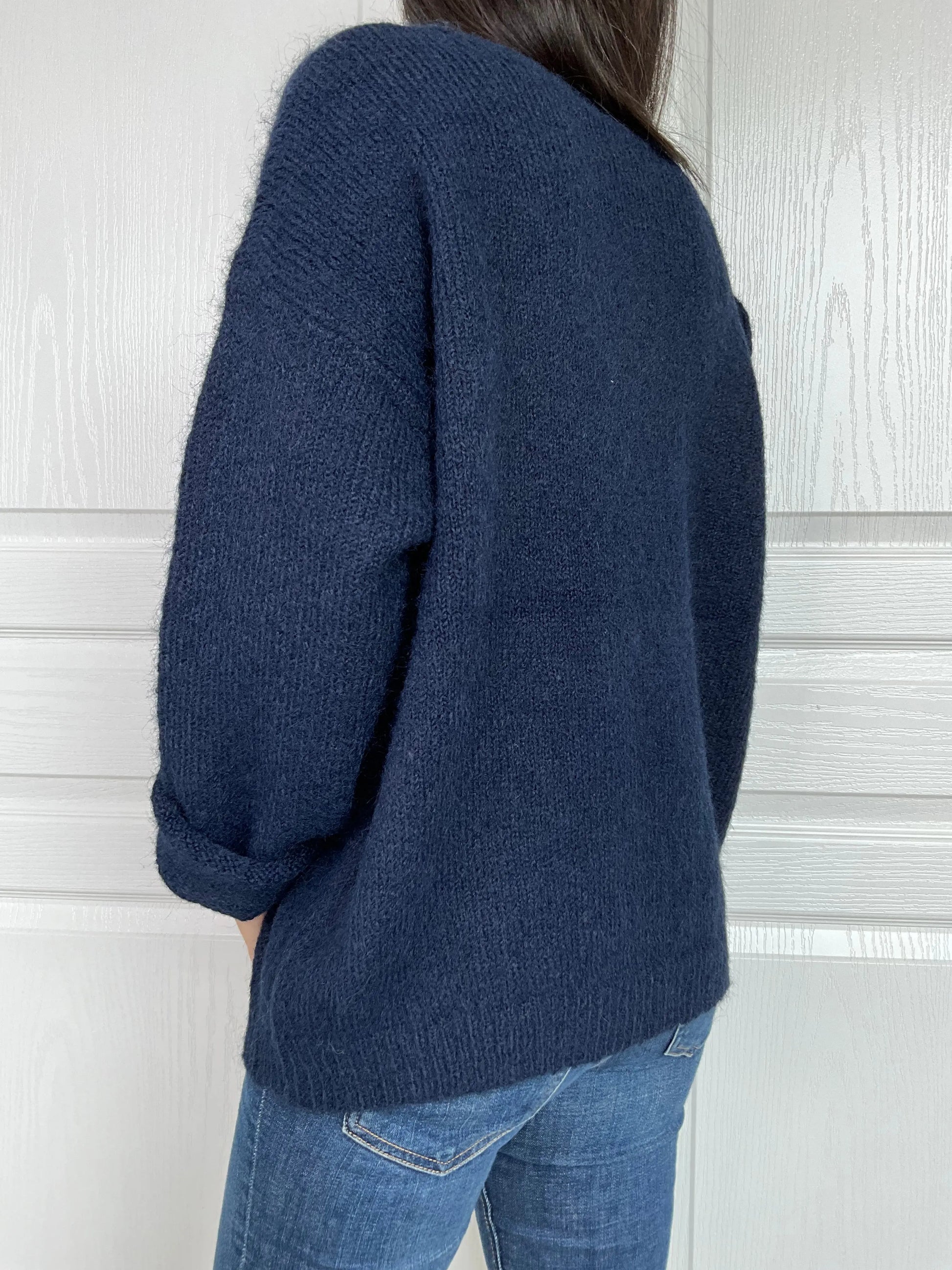 Pull HONEY - Bleu marine Marguerite