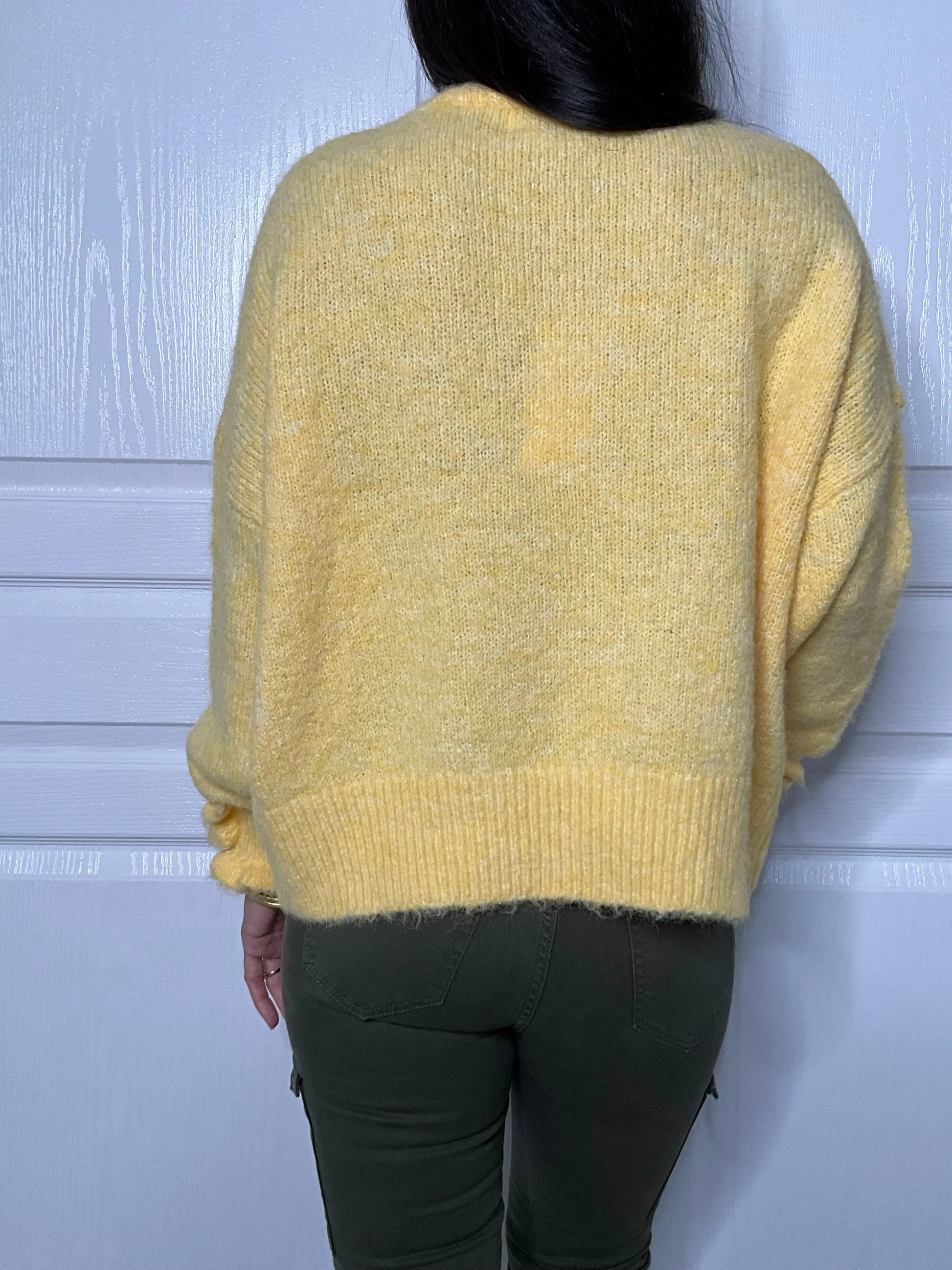 Pull LEMON - Jaune Marguerite