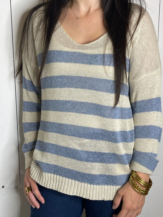 Pull  MARIN - Bleu Marguerite