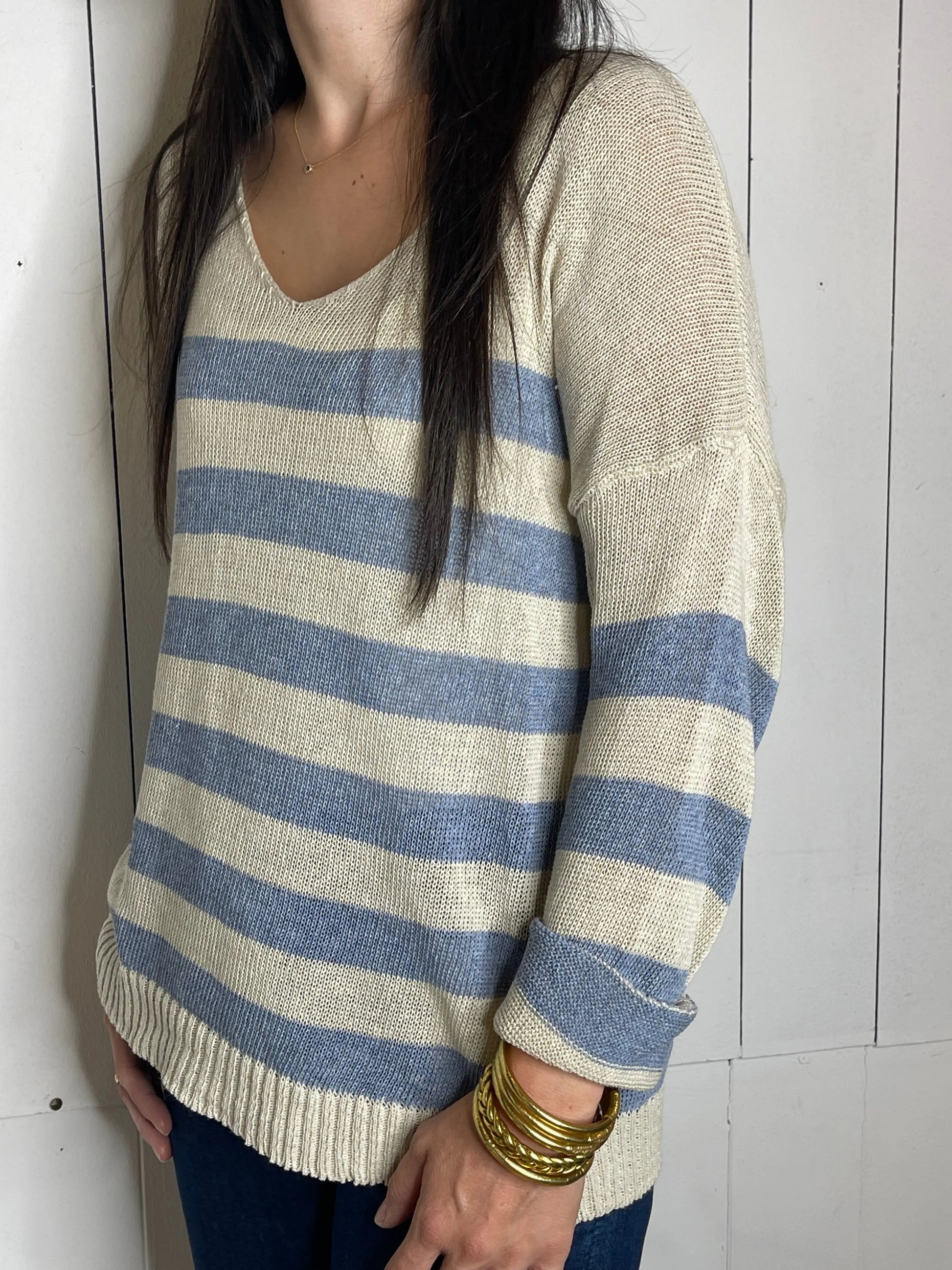 Pull  MARIN - Bleu Marguerite