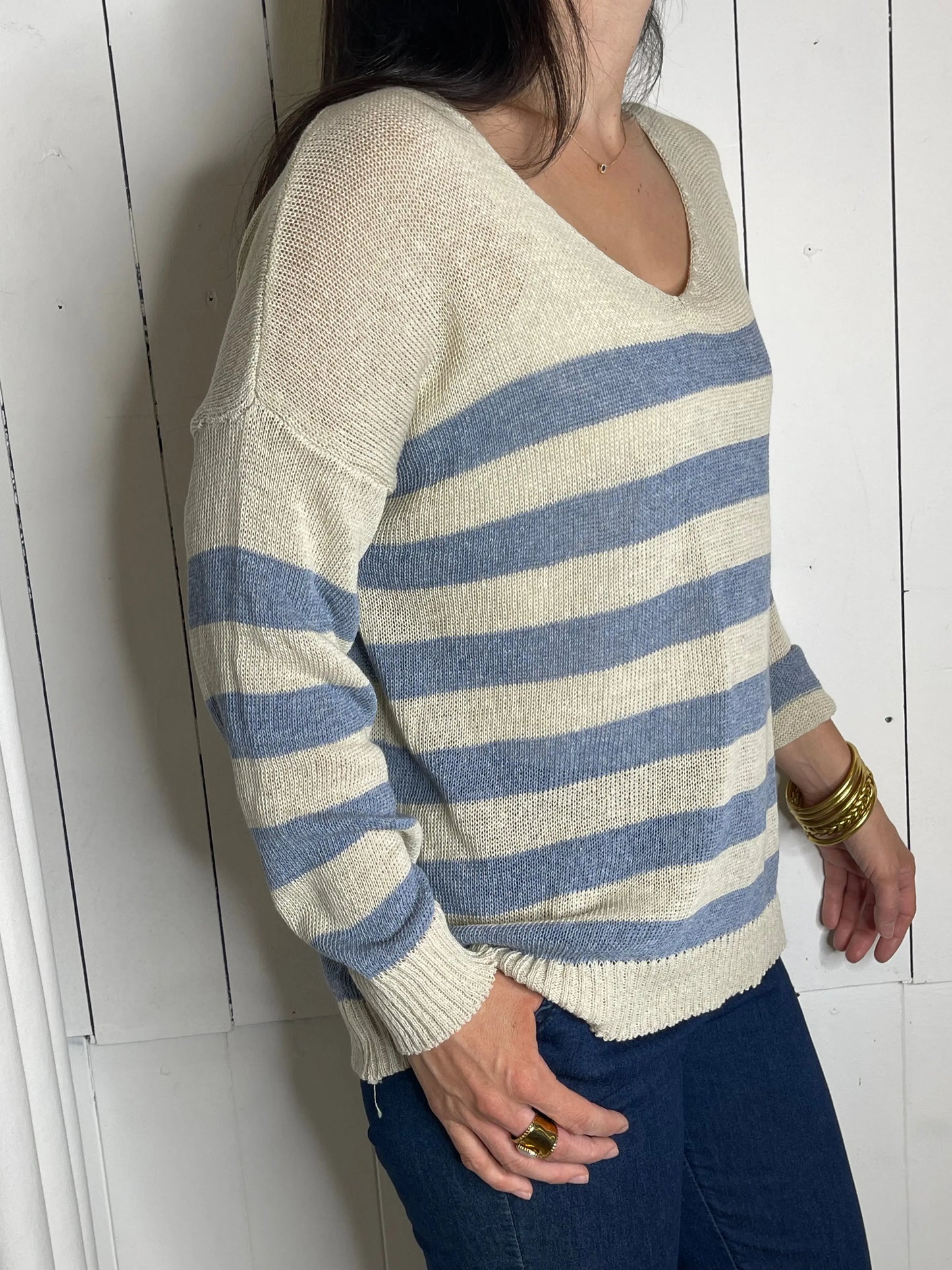 Pull  MARIN - Bleu Marguerite