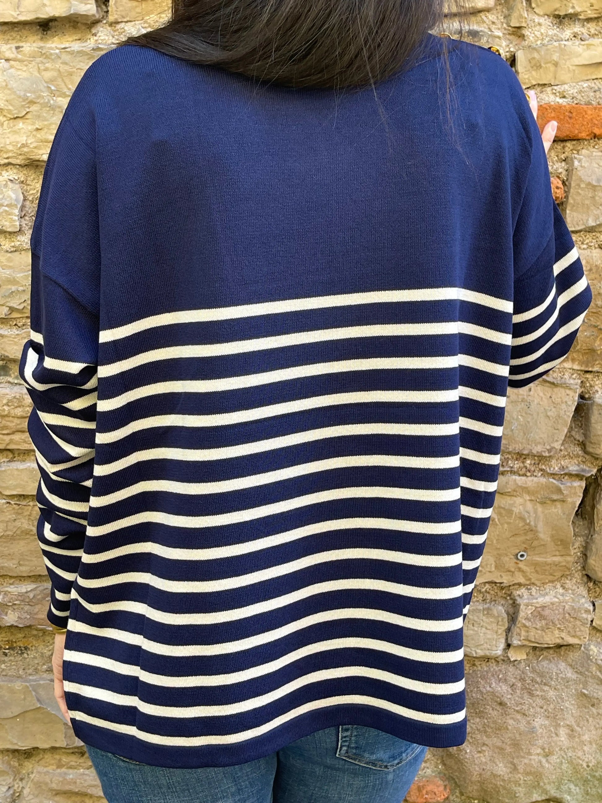 Pull MARIN - Bleu marine Marguerite