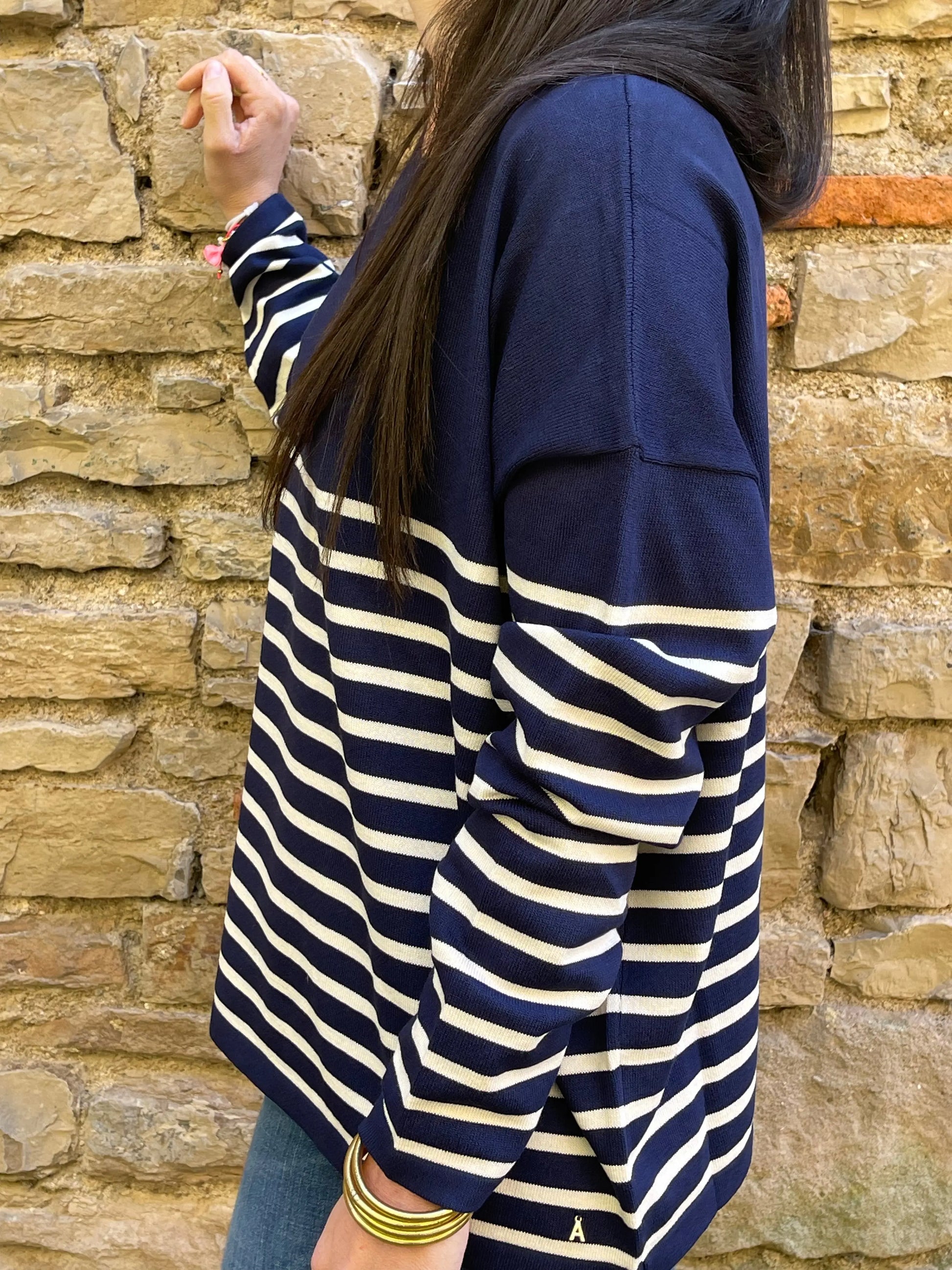 Pull MARIN - Bleu marine Marguerite