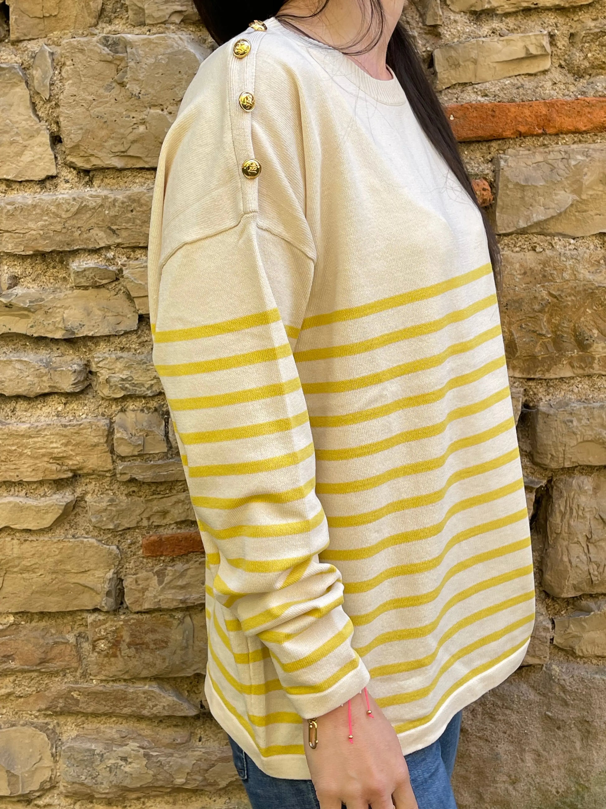 Pull MARIN - Jaune Marguerite