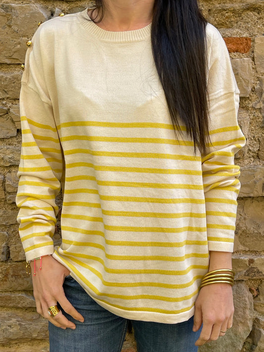 Pull MARIN - Jaune Marguerite