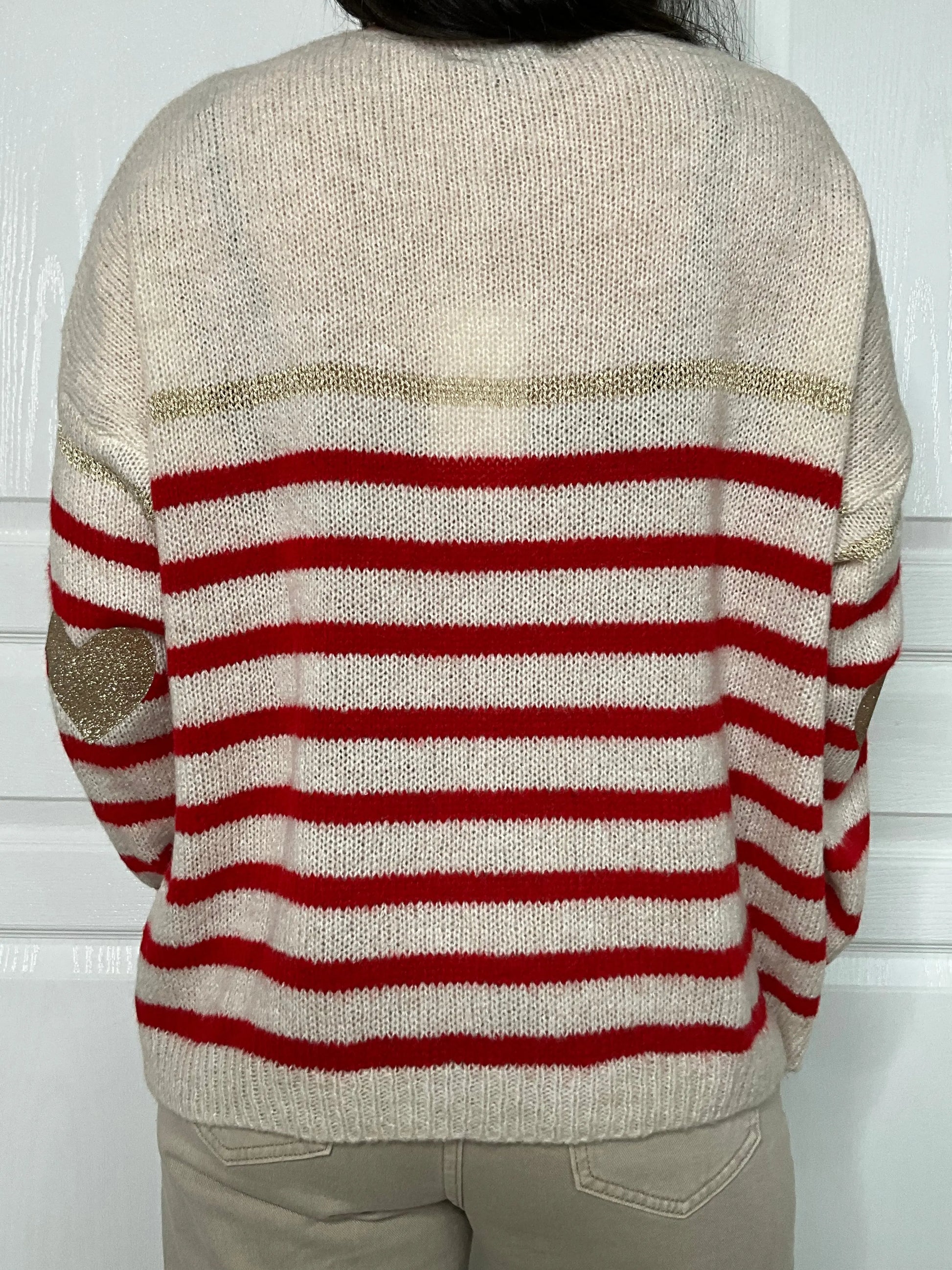 Pull MARINE - Rouge Marguerite