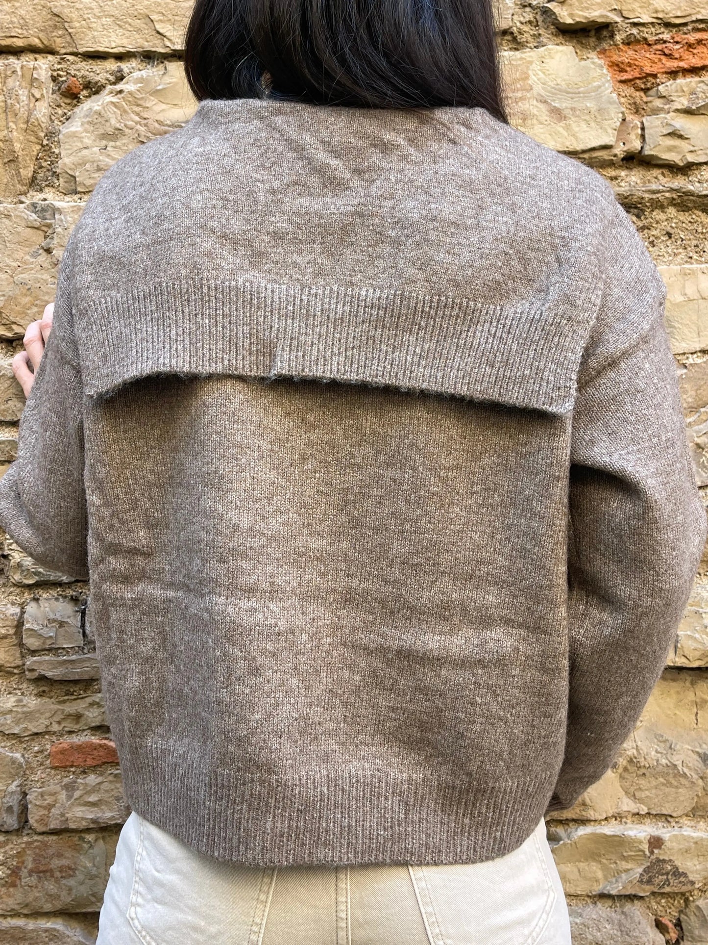 Pull MATELOT - Taupe Marguerite